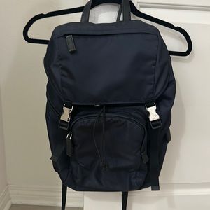 Authentic Prada Navy Nylon Backpack